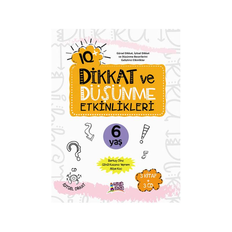 Iq Dikkat Ve Düşünme Etkinlikleri 6 Yaş 3 Kitap 3 Cd