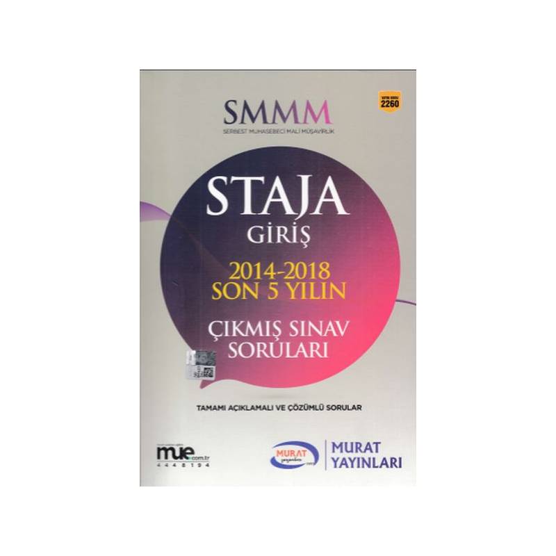 Murat Smmm Staja Giriş 2014 2018 Son 5 Yılın Çıkmış Sınav Soruları