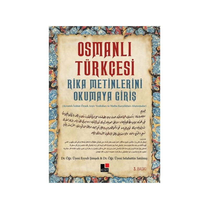 Osmanlı Türkçesi Rika Metinlerini Okumaya Giriş