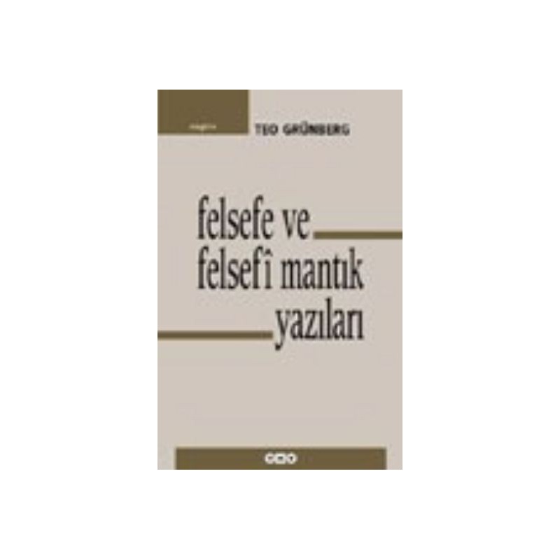 Felsefe Ve Felsefi Mantık Yazıları