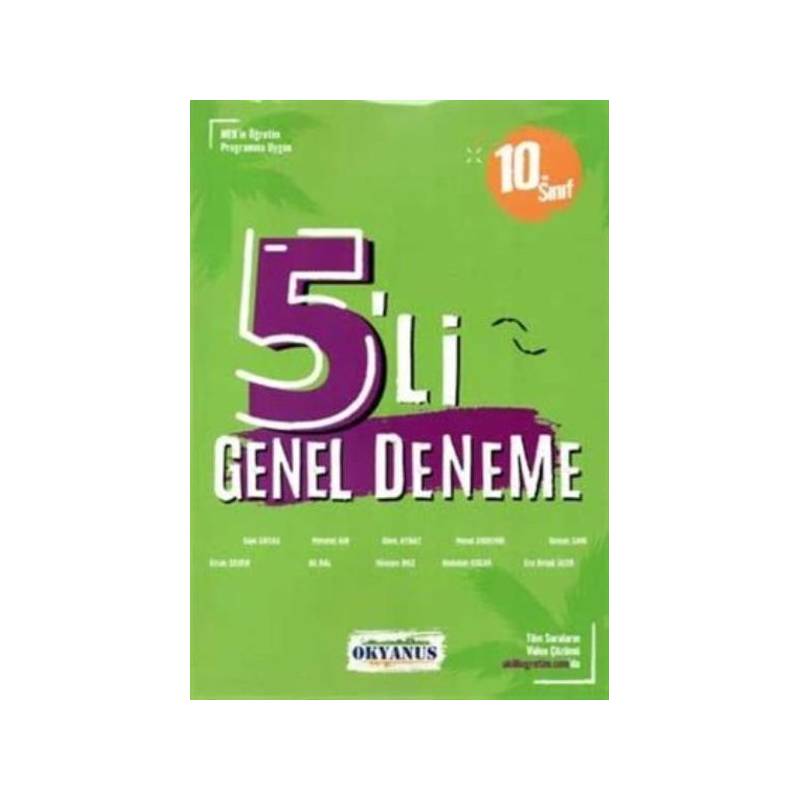 Okyanus 10. Sınıf 5 Li Deneme