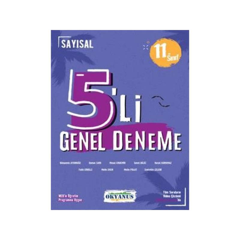 Okyanus 11. Sınıf Sayısal 5 Li Deneme