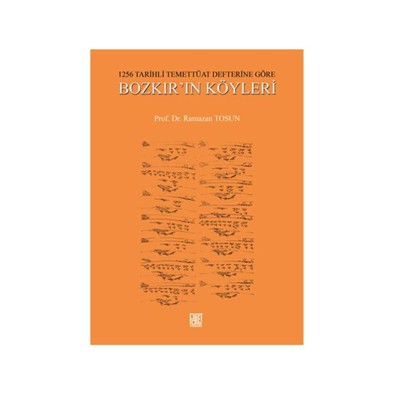 1256 Tarihli Temettüat Defterine Göre Bozkırın Köyleri