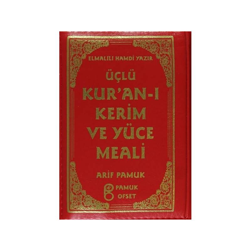 Üçlü Kuran I Kerim Ve Yüce Meali Kılıflı Üçlü 010