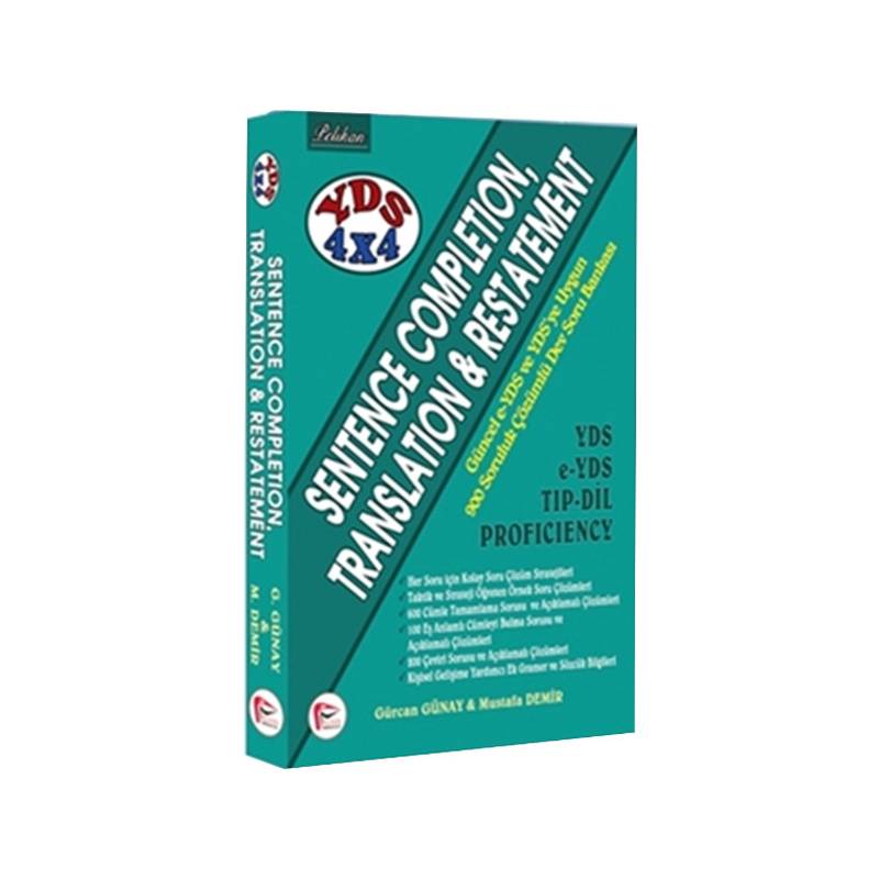 Yds 4X4 Set 1. Kitap Sentence Completion, Translation Restatement