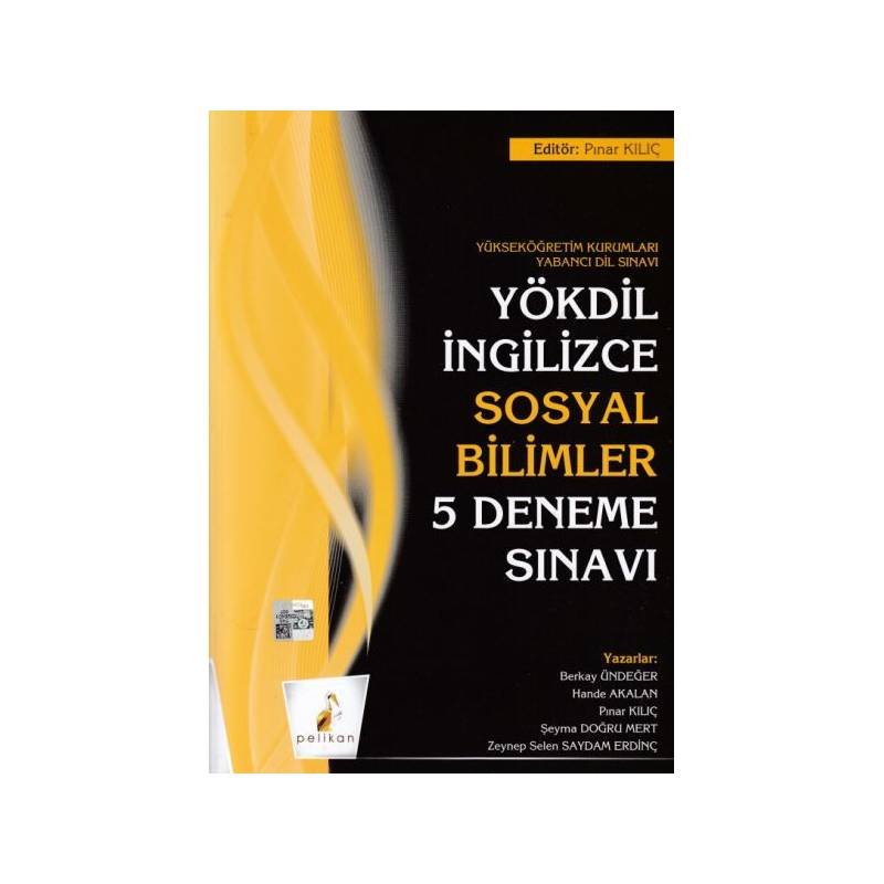 Pelikan Yökdil İngilizce Sosyal Bilimler 5 Deneme Sınavı Yeni