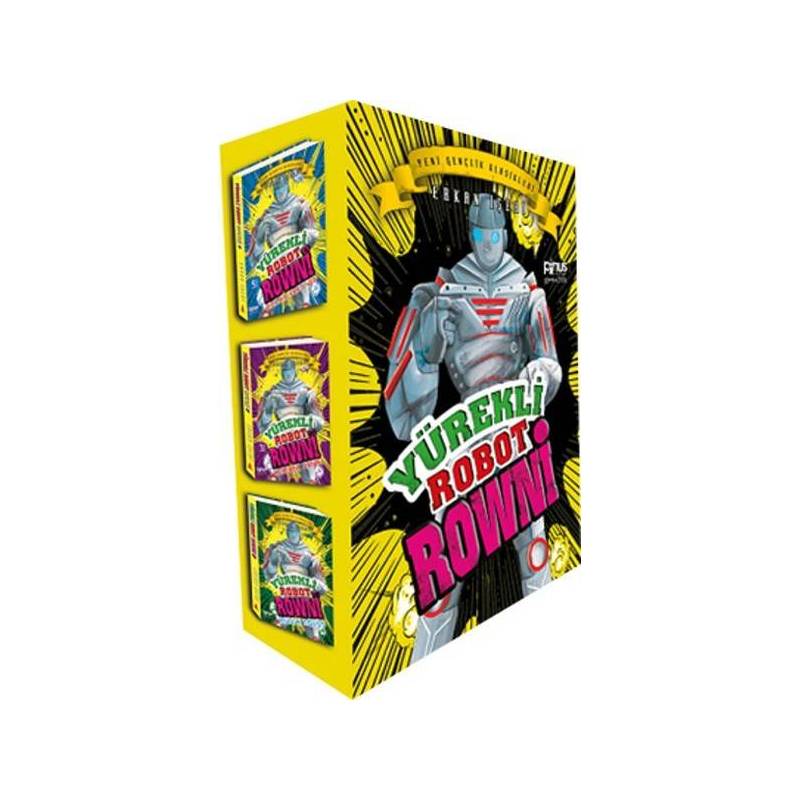 Yürekli Robot Rowni Seti 3 Kitap Kutulu
