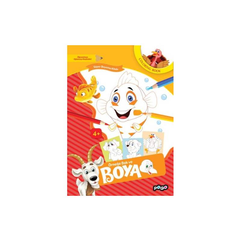 Süper Boyama Kitabı 2 Örneğe Bak Ve Boya