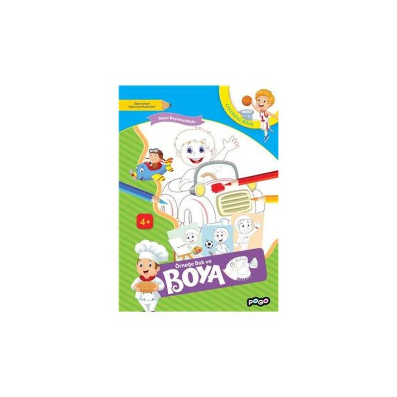 Süper Boyama Kitabı 3 Örneğe Bak Ve Boya