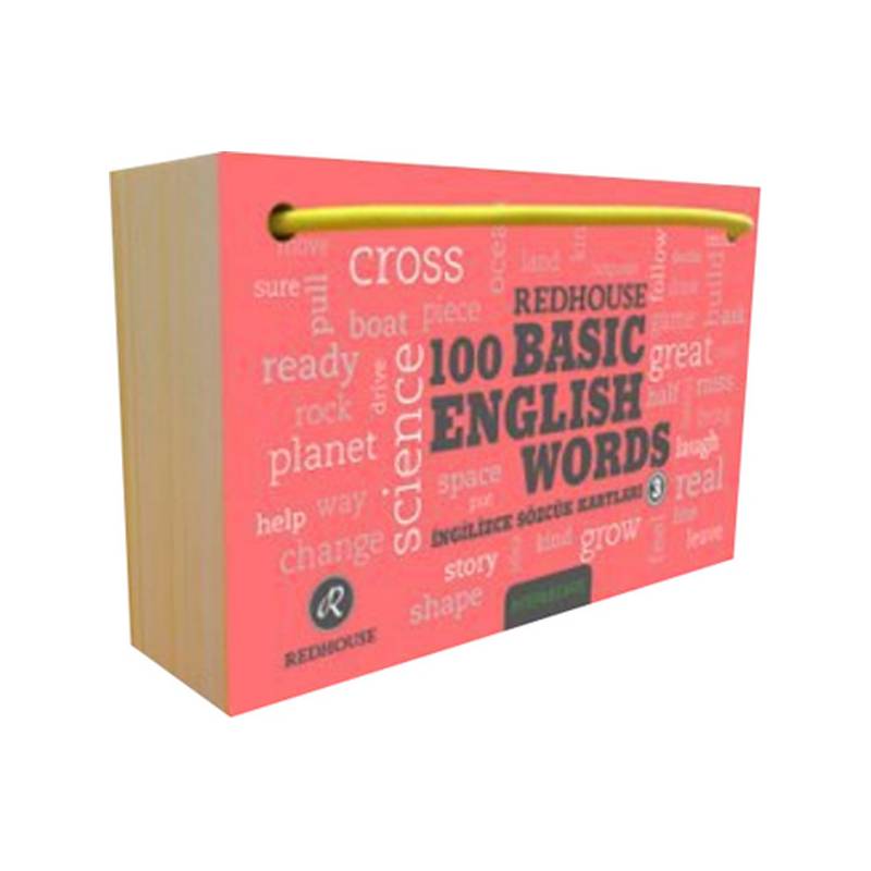 Redhouse 100 Basic English Words 3 İngilizce Sözcük Kartları