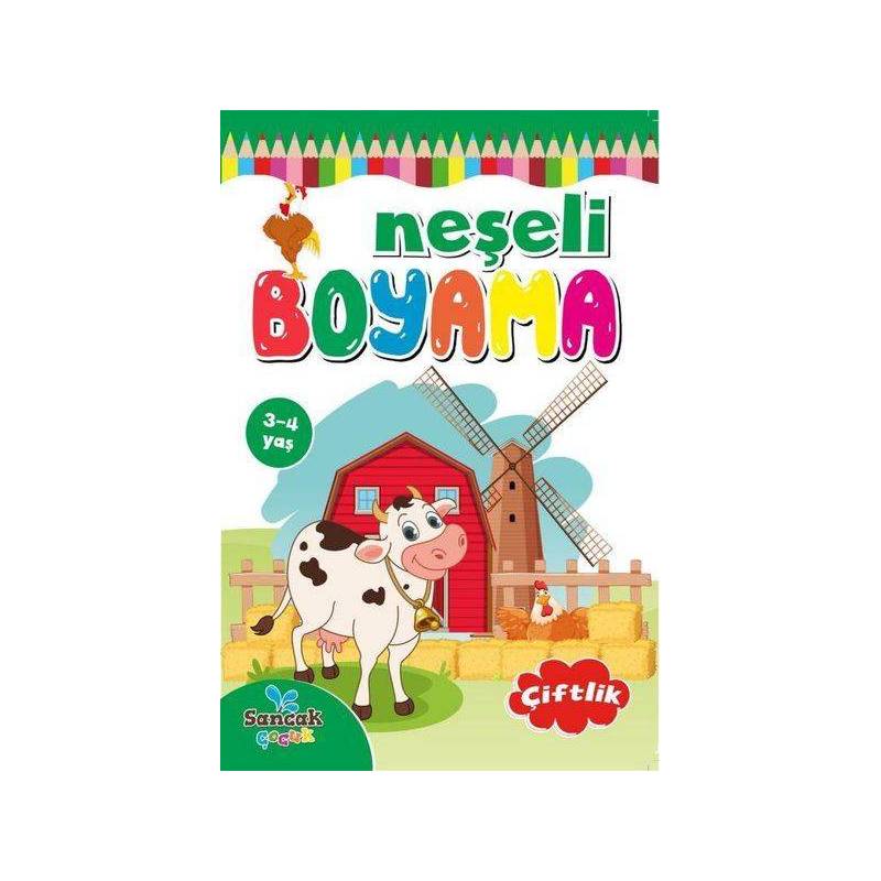 Neşeli Boyama Çiftlik 3 4 Yaş