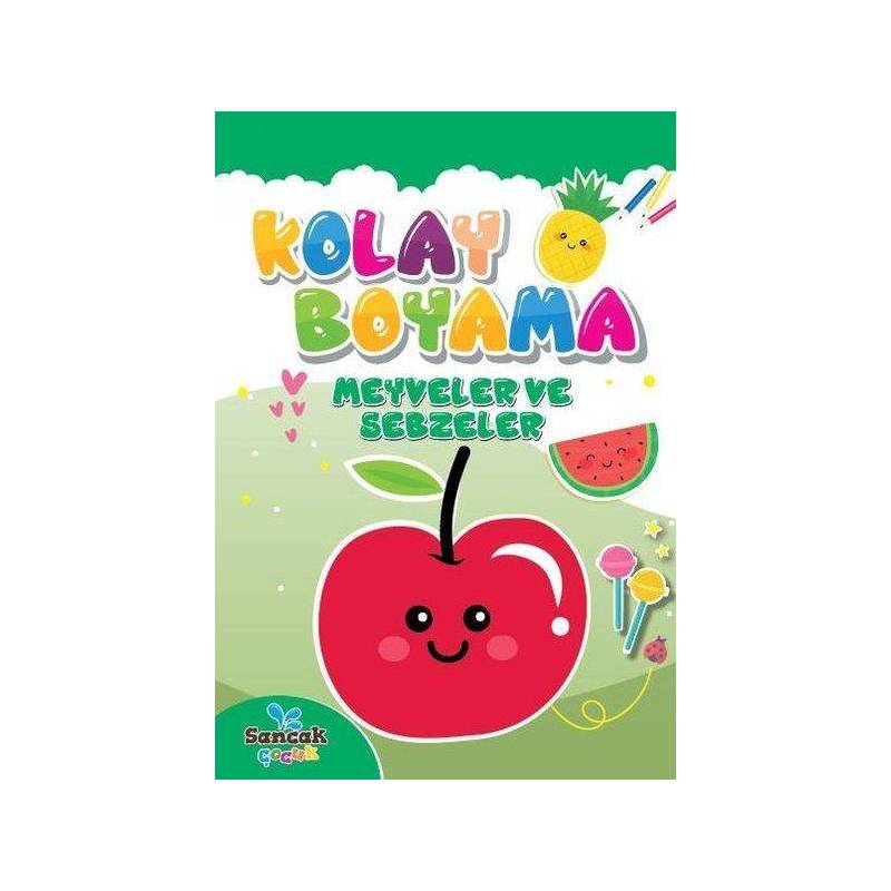 Kolay Boyama Meyveler Ve Sebzeler