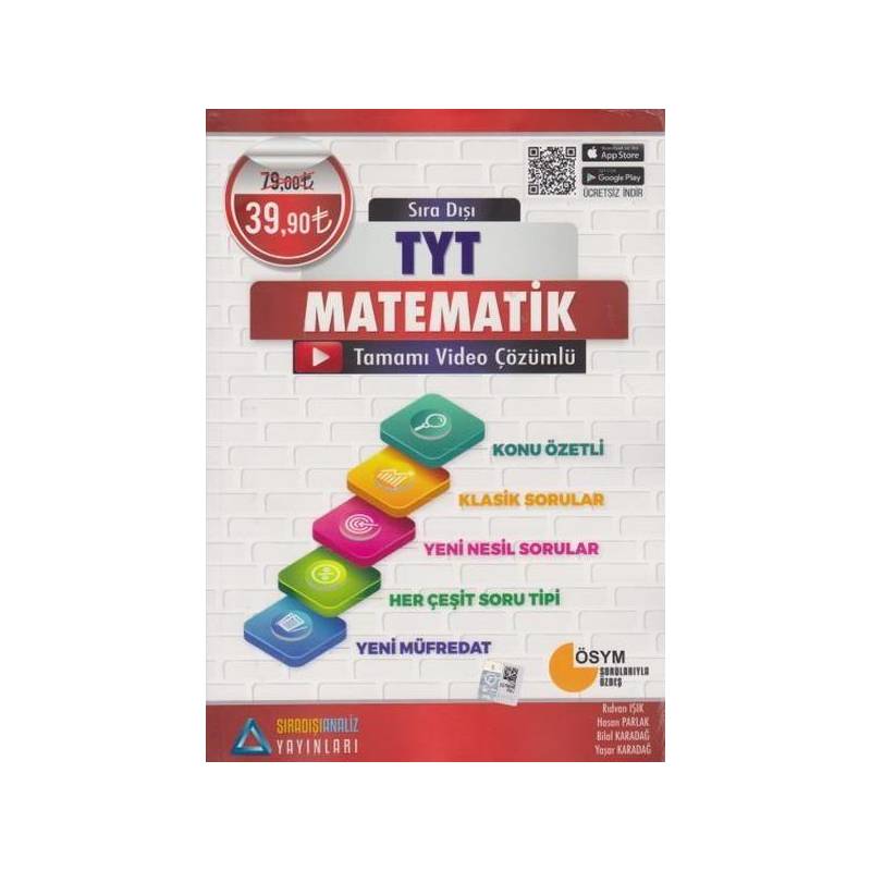 Sıradışı Analiz Tyt Matematik Tamamı Çözümlü Konu Özetli Soru Bankası Yeni Kampanyalı 39,90Tl
