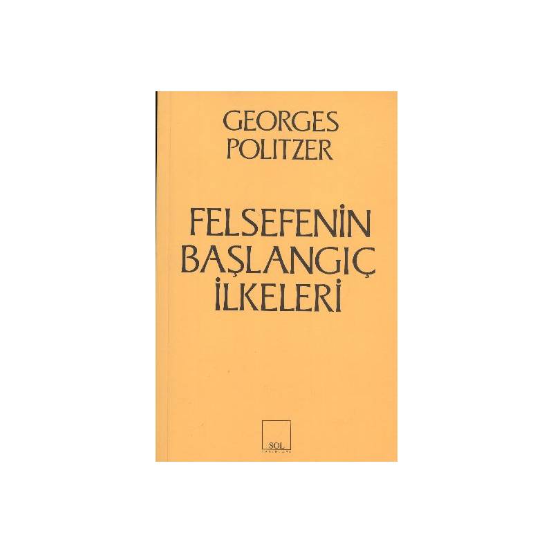 Felsefenin Başlangıç İlkeleri