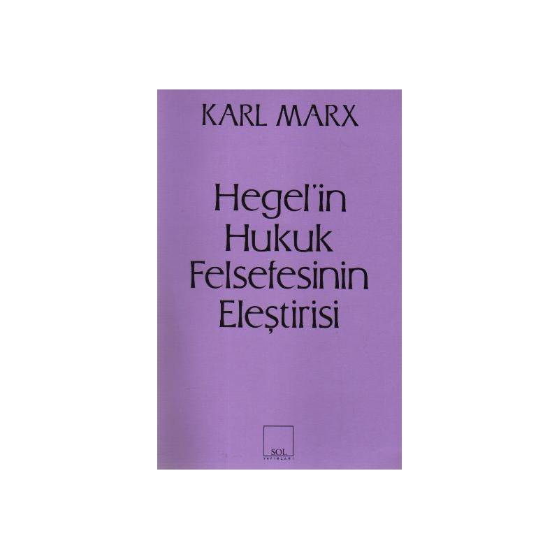 Hegelin Hukuk Felsefesinin Eleştirisi