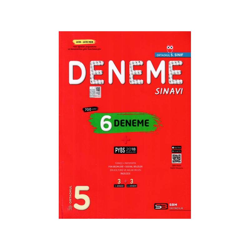 Sbm 5.sınıf Pybs 6 Deneme Sınavı Yeni