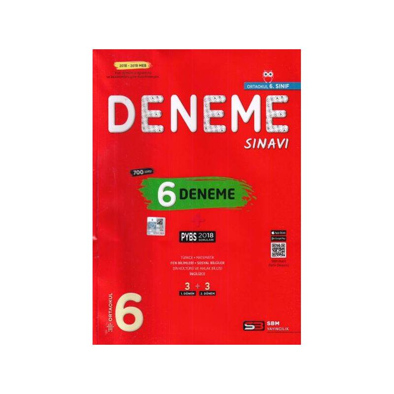 Sbm 6.sınıf Pybs 6 Deneme Sınavı Yeni