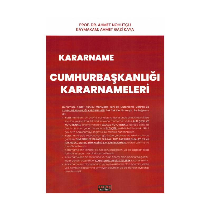 Kararname Cumhurbaşkanlığı...