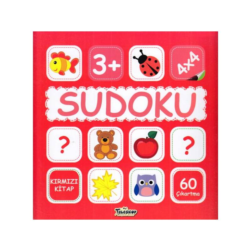 Sudoku 4X4 Kırmızı Kitap