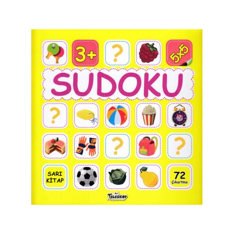 Sudoku 5X5 Sarı Kitap
