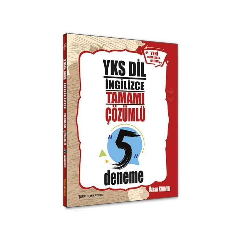 Tercih Akademi Yks Dil İngilizce Tamamı Çözümlü 5 Deneme