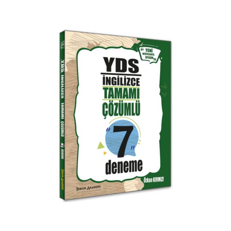 Tercih Akademi Yds İngilizce Tamamı Çözümlü 7 Deneme