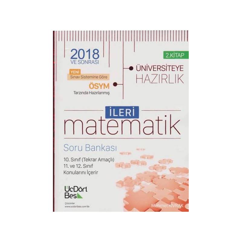 Üçdörtbeş İleri Matematik Soru Bankası 2. Kitap Yeni