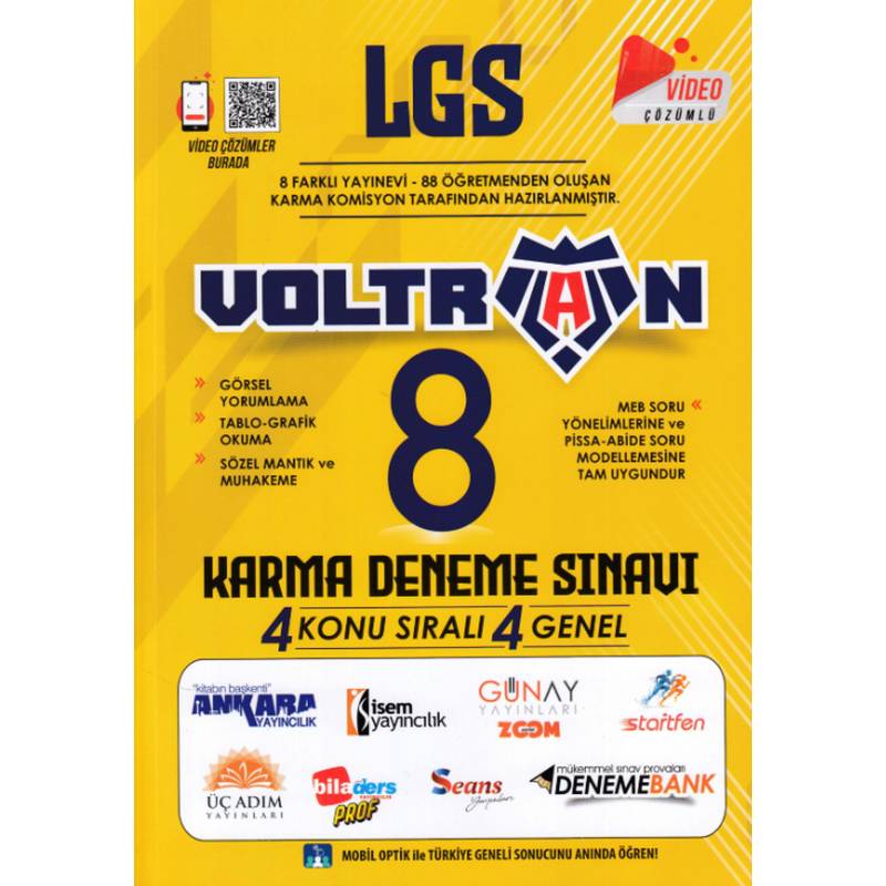 Voltran Lgs 8 Karma Deneme Sınavı
