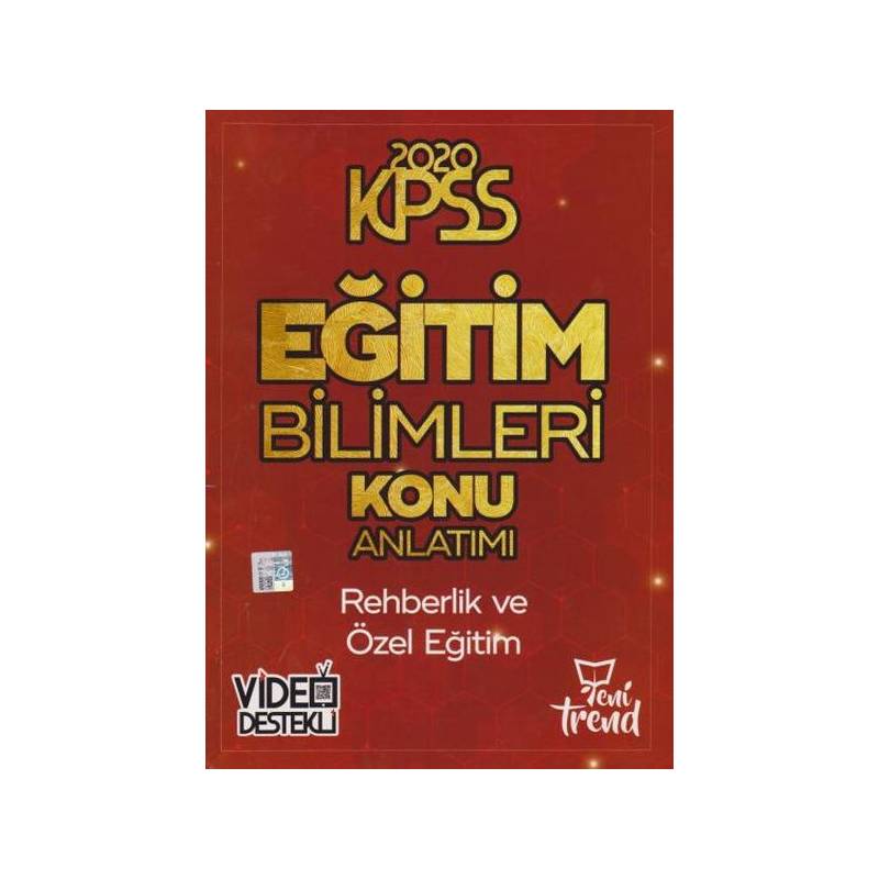 Yeni Trend 2020 Kpss Eğitim Bilimleri Konu Anlatımı Set 6 Kitap