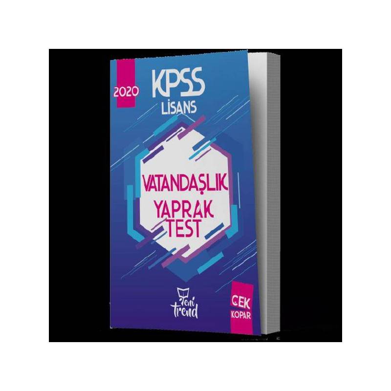 Yeni Trend 2020 Kpss Vatandaşlık Yaprak Test Yeni