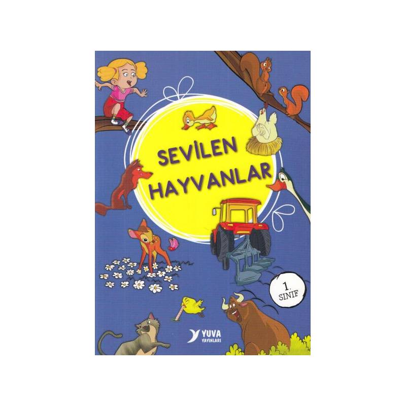 Sevilen Hayvanlar Serisi 1. Sınıf Düz Yazılı 10 Kitap