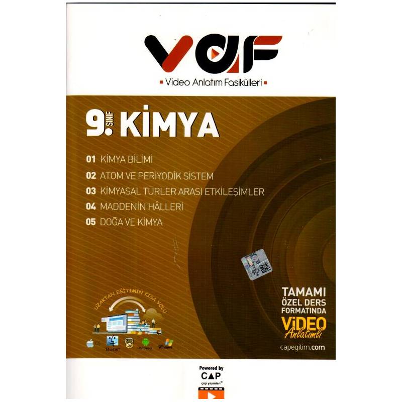 VAF 09.SINIF KİMYA - 2021