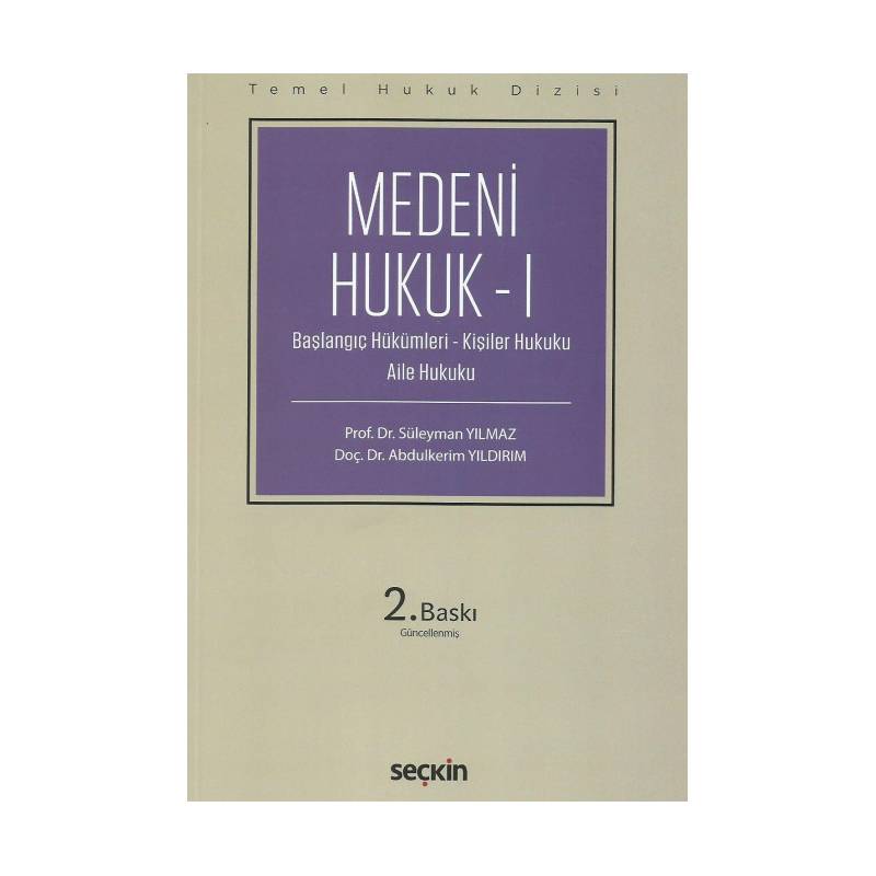 Medeni Hukuk - I