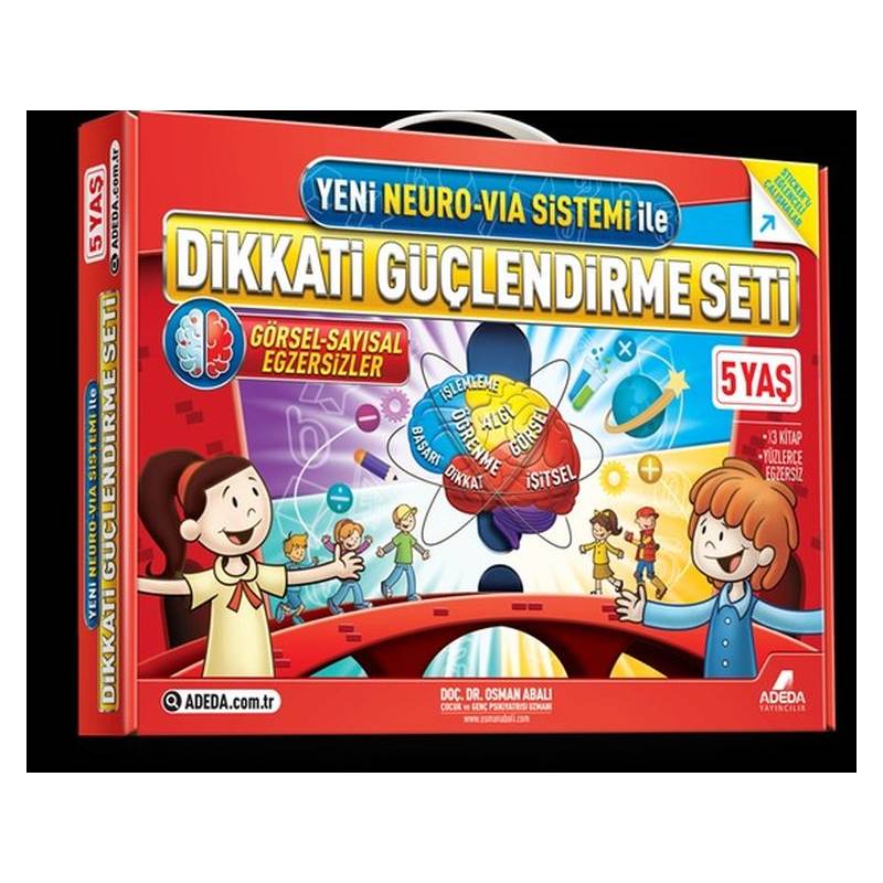 Yeni Neuro Via Sistemi İle Dikkati Güçlendirme Seti 5 Yaş (3 Kitap Karton Kutu)