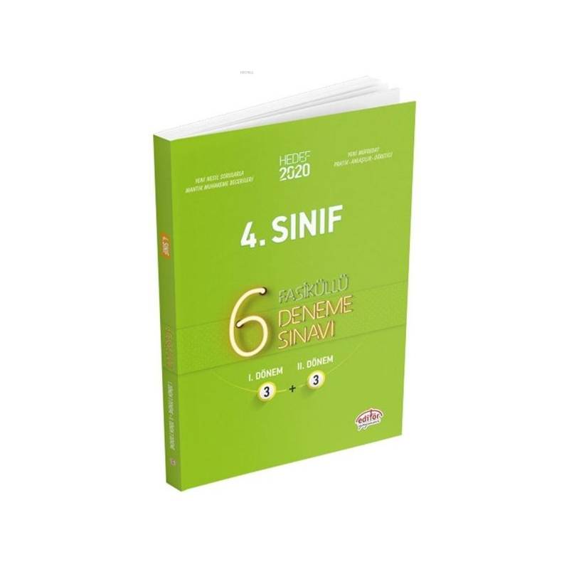 Editör 4. Sınıf Fasiküllü 6 Deneme Sınavı
