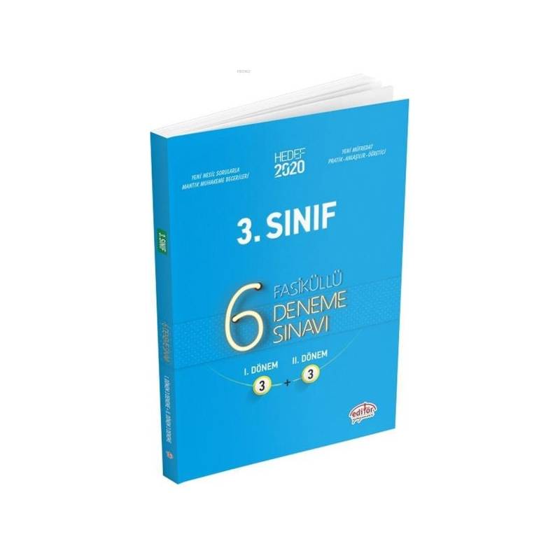 Editör 3. Sınıf Fasiküllü 6 Deneme Sınavı