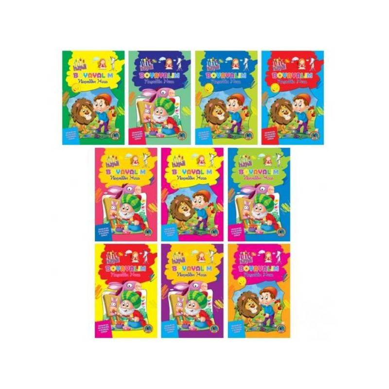 Nasreddin Hoca Boyama - 10 Kitap Takım