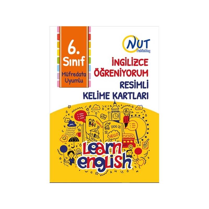 6. Sınıf İngilizce Öğreniyorum Resimli Kelime Kartları