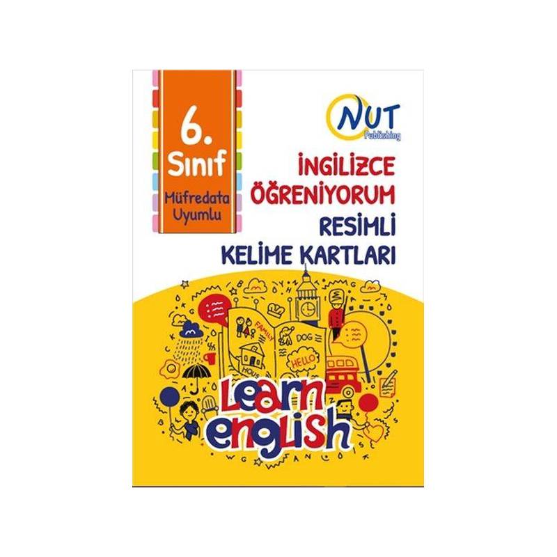 6. Sınıf İngilizce Öğreniyorum Resimli Kelime Kartları
