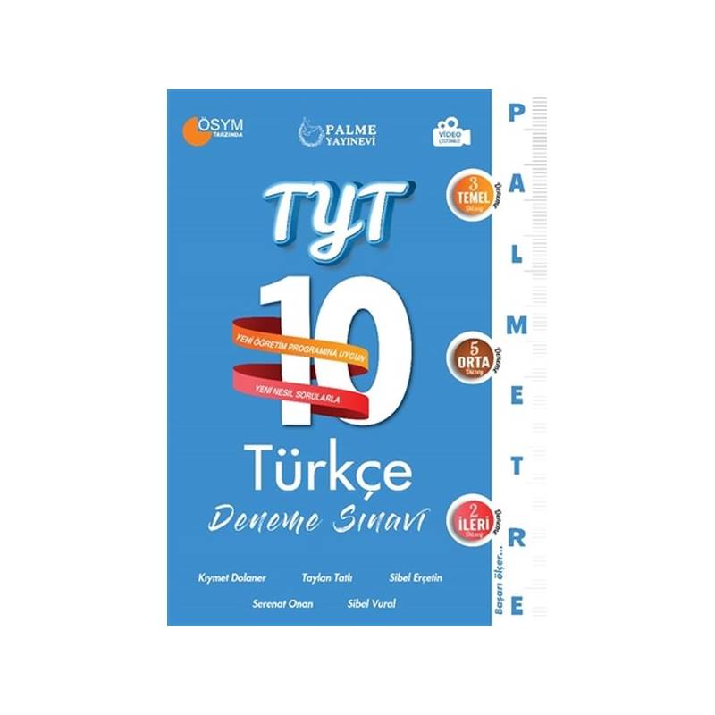 Palme 2021 Tyt 10 Türkçe Deneme Sınavı