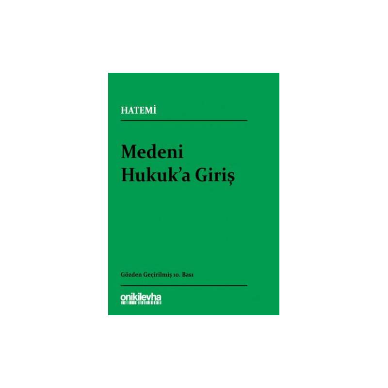 Medeni Hukuka Giriş