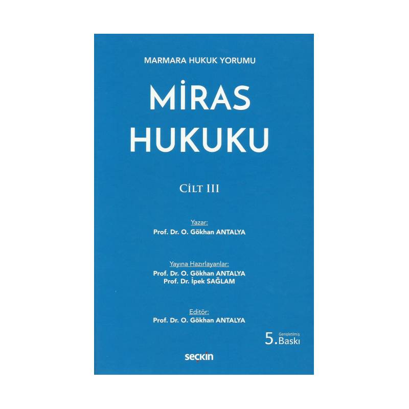 Miras Hukuku Cilt III 5.baskı