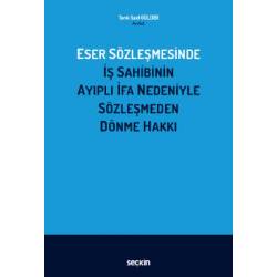 Eser Sözleşmesinde İş...