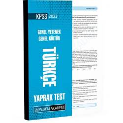 2023 KPSS Türkçe Yaprak Test
