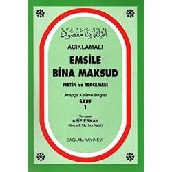 Açıklamalı Emsile Bina Maksud