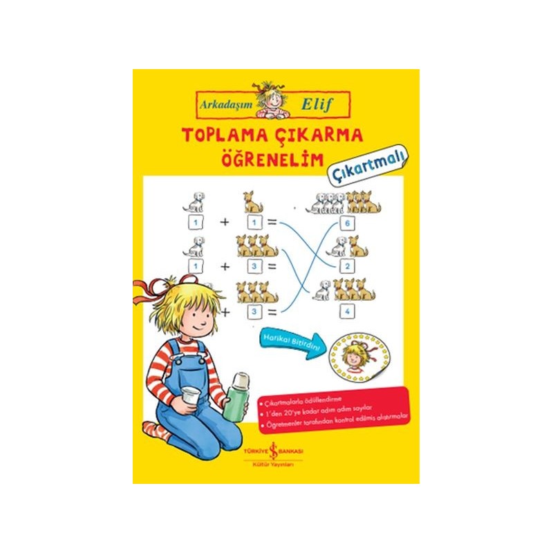 Toplama Çıkarma Öğrenelim Arkadaşım Elif Çıkartmalı