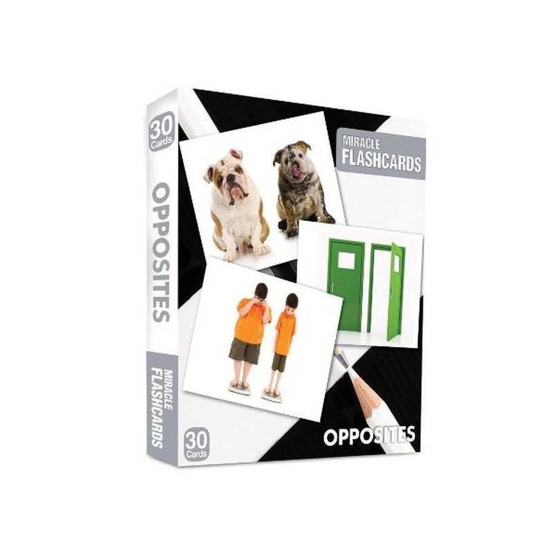 Miracle Flashcards - Oppposites Box 30 Cards Miracle Flashcards - Oppposites Box 30 Cards