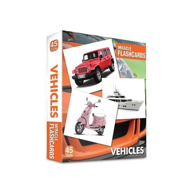 Miracle Flashcards - Vehicles Box 45 Cards