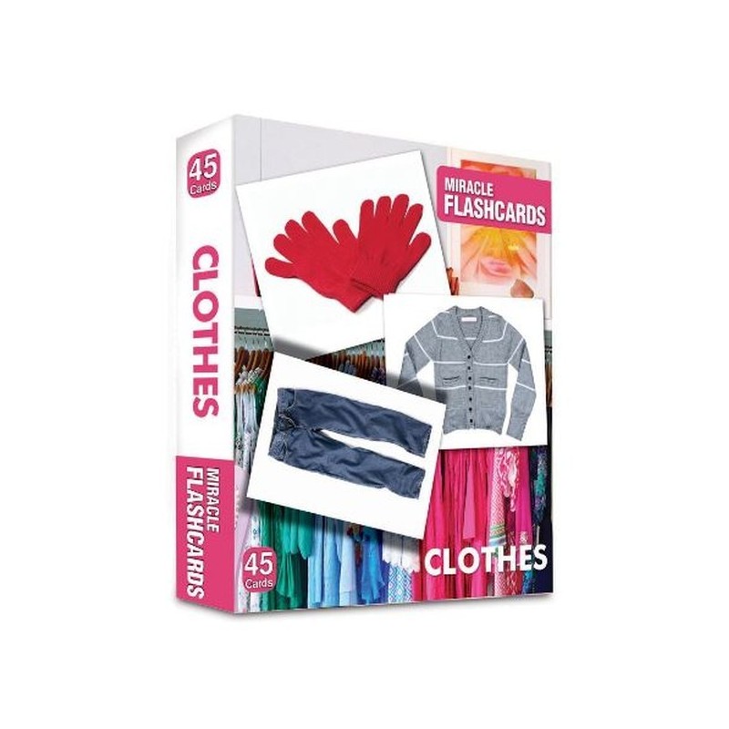 Miracle Flashcards - Clothes-Box 45 Cards