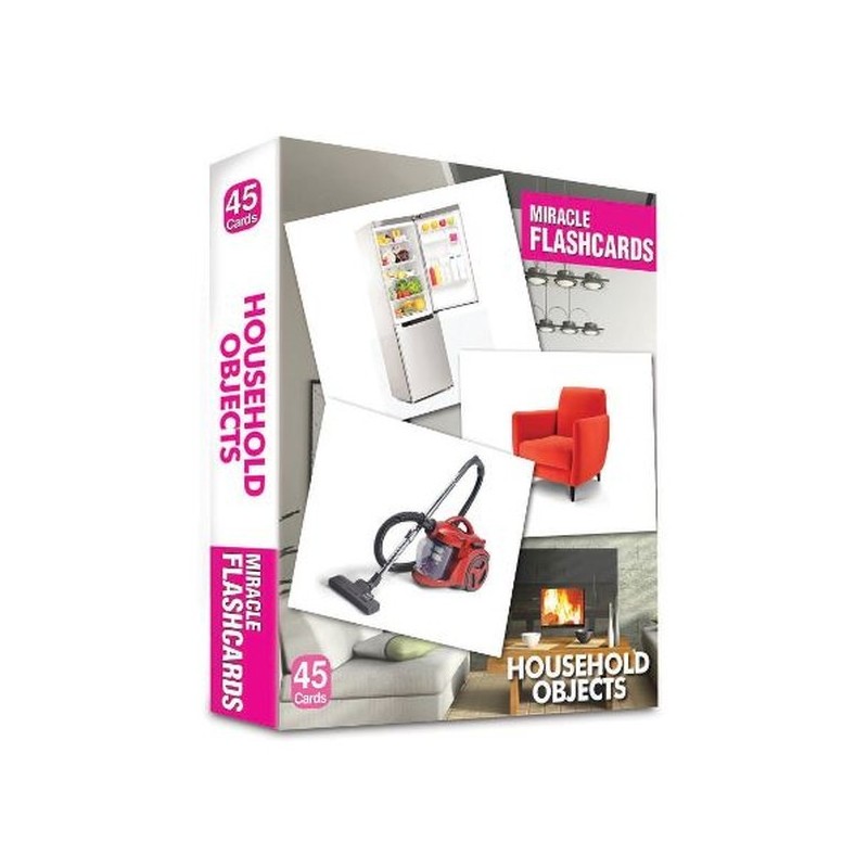 Miracle Flashcards - Household Objects Box 45 Cards Miracle Flashcards - Household Objects Box 45 Cards
